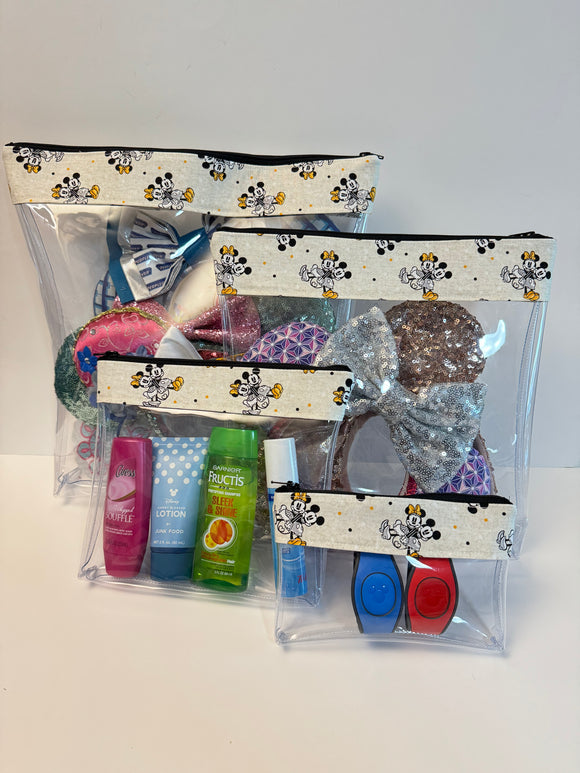 Travel Bag Set - Back to Back Mickey and Minnie