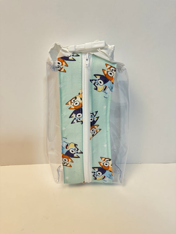 Small Hanging Boxy Bag - Mint Bluey
