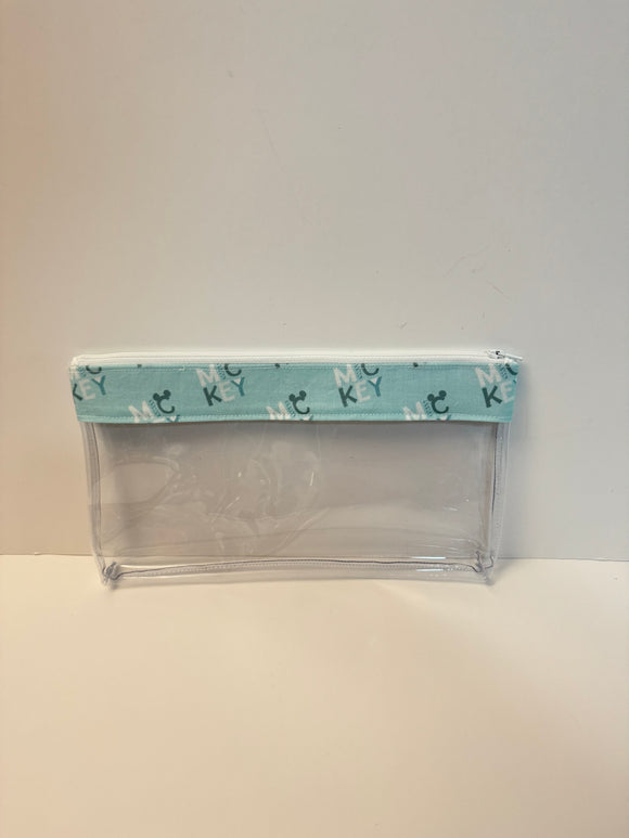 Make Up Bag - Blue Mickey Name