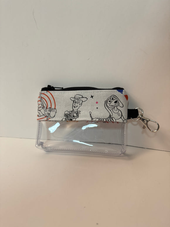 Coin Bag - Black and White Toy Story