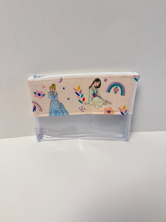 Mini Travel Bag - Princesses on Peach