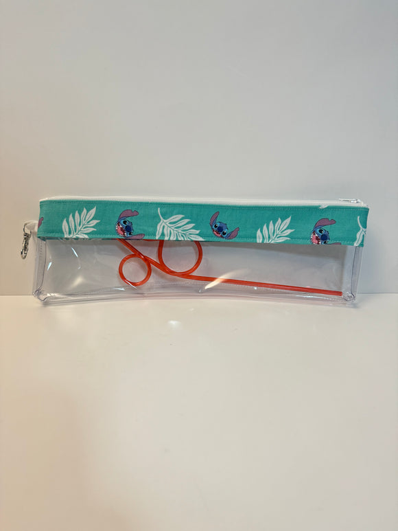 Reusable Straw Bag - Teal Stitch