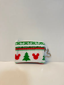 Keychain ID Wallet -  Green and Red Christmas Sweater