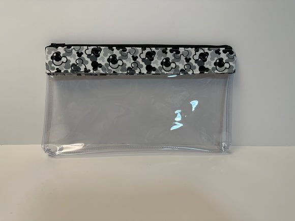 Make Up Bag - Black and White Silhouettes