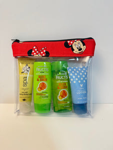 Small Travel Bag - Red Minnie Faces