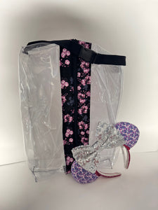Large Hanging Boxy Bag - Floral Hidden Mickey