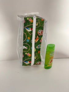 Small Hanging Boxy Bag - Green Tiki