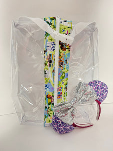 Large Hanging Boxy Bag - Disney Map