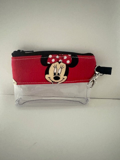 Coin Bag - Red Minnie Faces