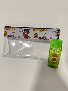 Make Up Bag - Gray Halloween
