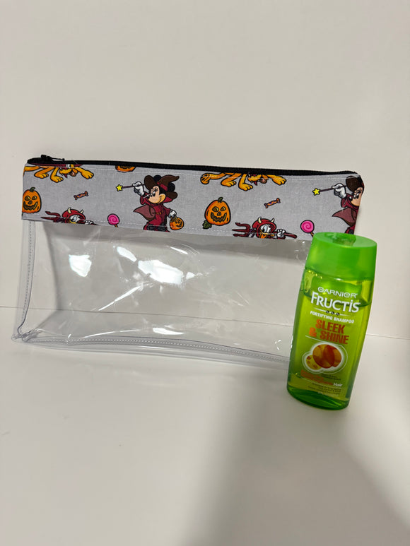 Make Up Bag - Gray Halloween
