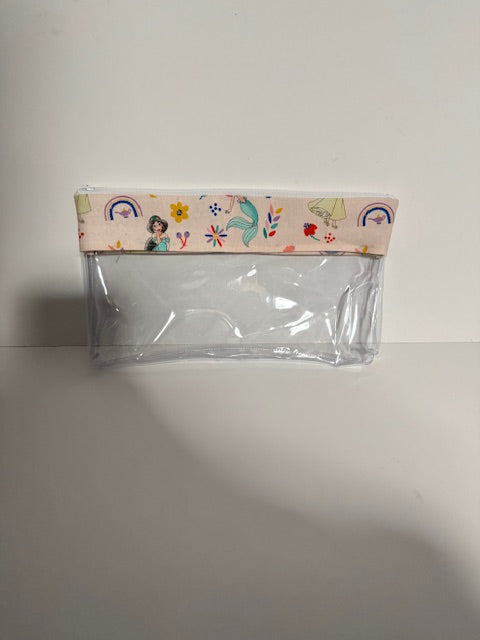Make Up Bag - Princesses on Peach