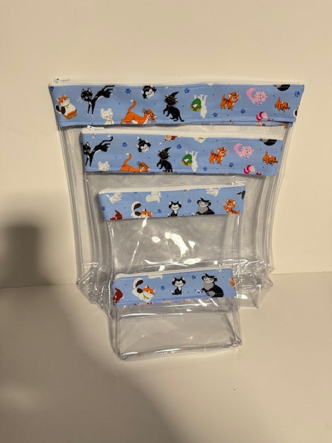 Travel Bag Set - Blue Disney Cats