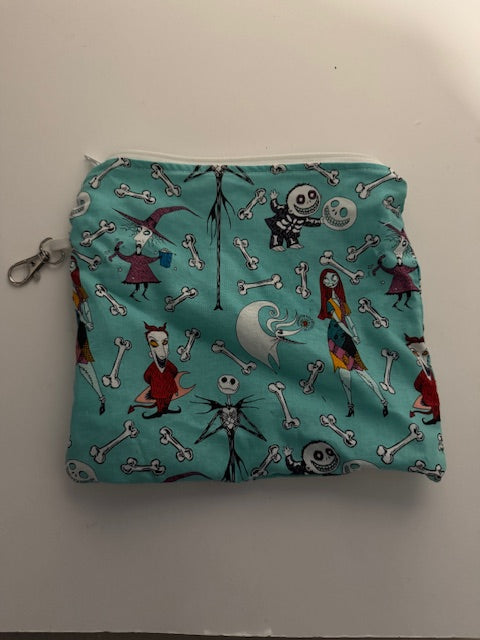 Reusable Sandwich Bag - Teal NBC with Clip