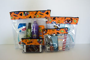 Travel Bag Set -  Orange Halloween Mickey