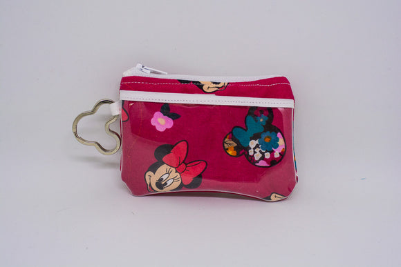 Keychain ID Wallet - Red Minnie Floral