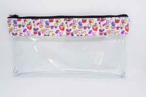 Makeup Bag - White Snacks