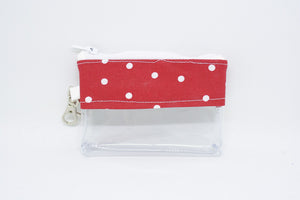 Coin Bag - Red Polka Dots