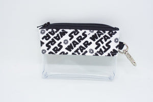 Coin Bag - Black and White Star Wars