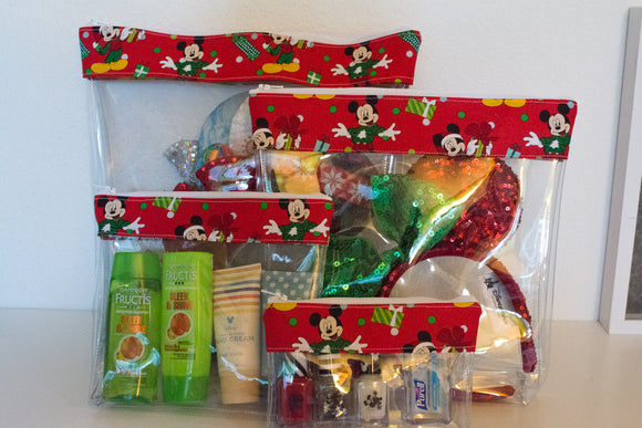 Travel Bag Set - Mickey Christmas
