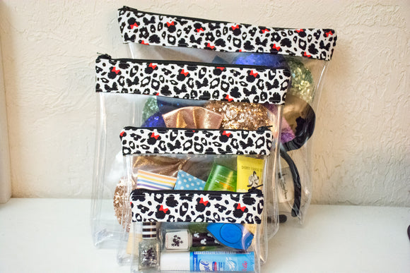 Travel Bag Set - Minnie Animal Print