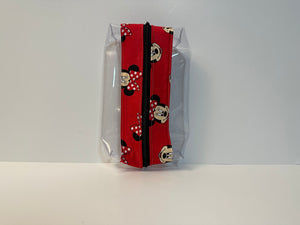 Small Boxy Bag - Red Minnie Faces